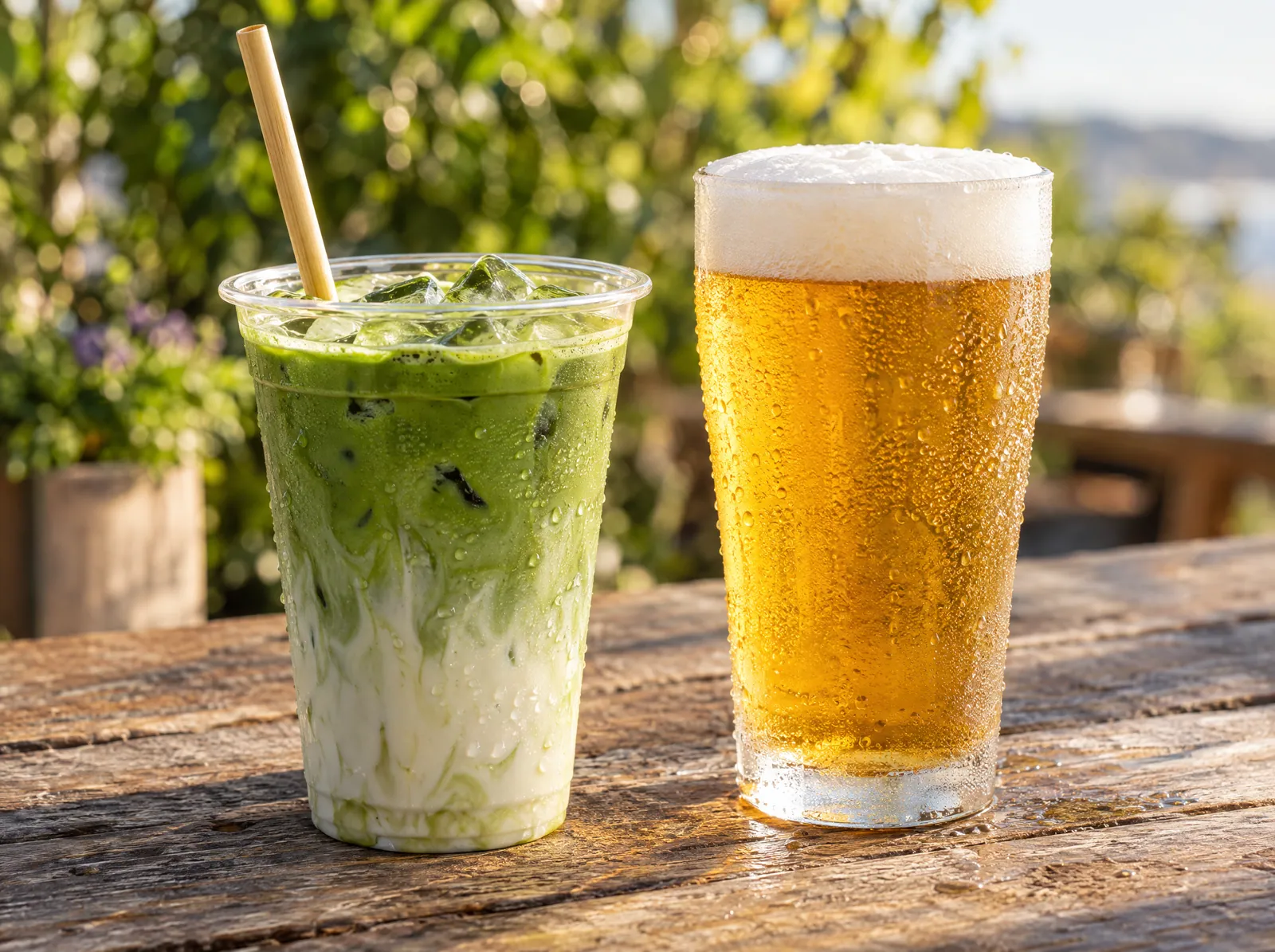 Matcha y cerveza