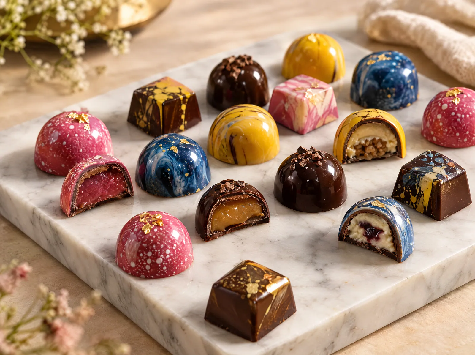 Chocolate con bombones