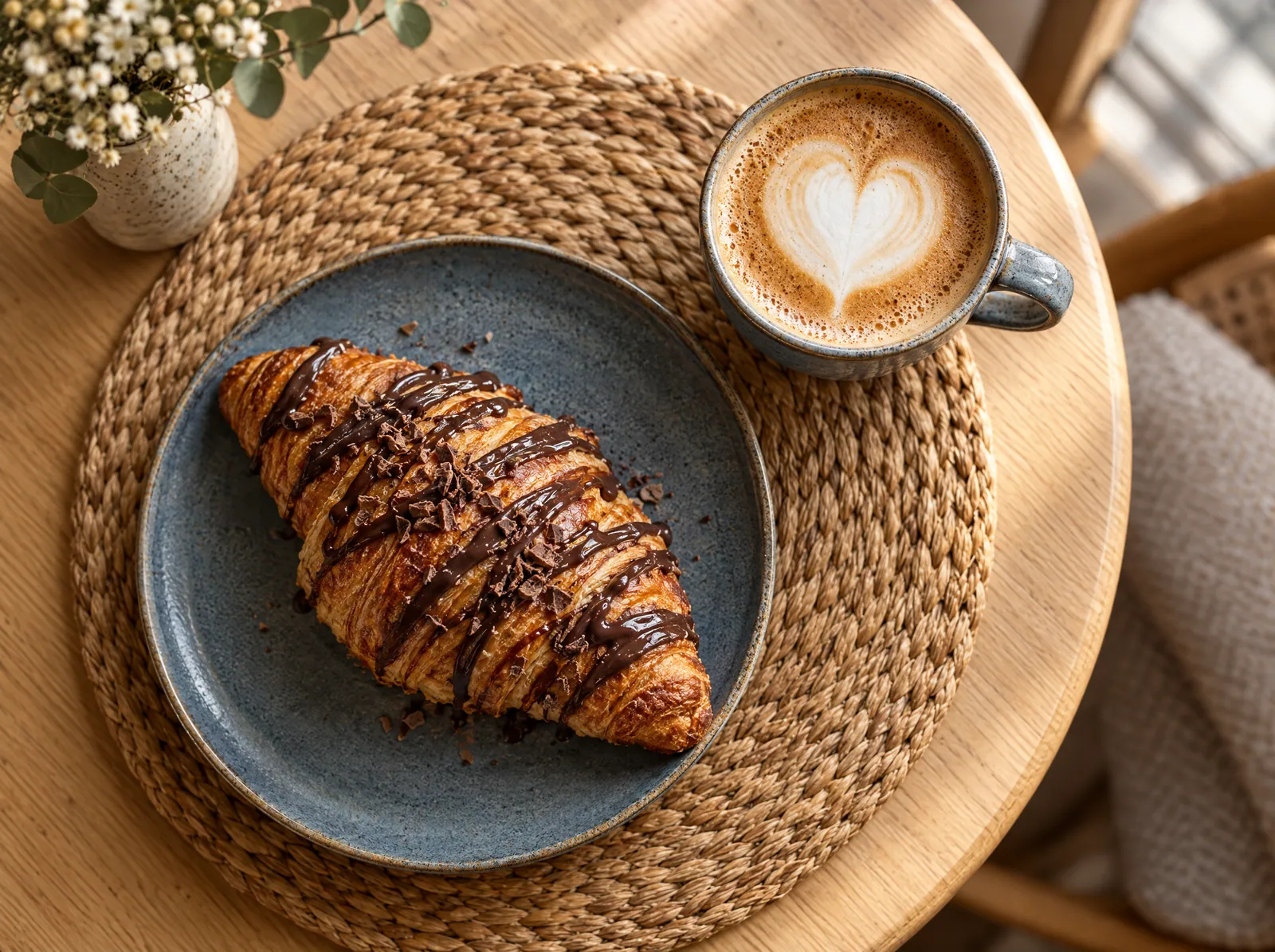Croissant + latte