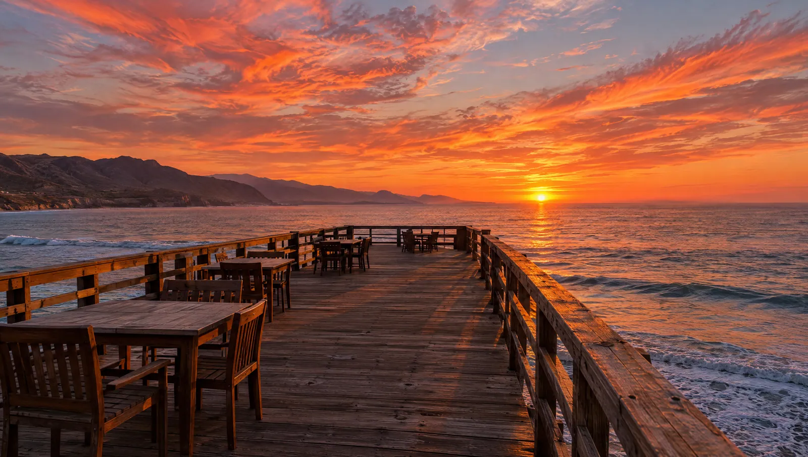 Atardecer en el muelle